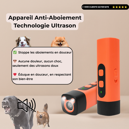Dispositif Anti-Aboiement pour Chien - Technologie Douce