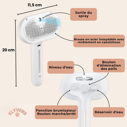 Brosse vapeur Professionnel - Chien & Chat