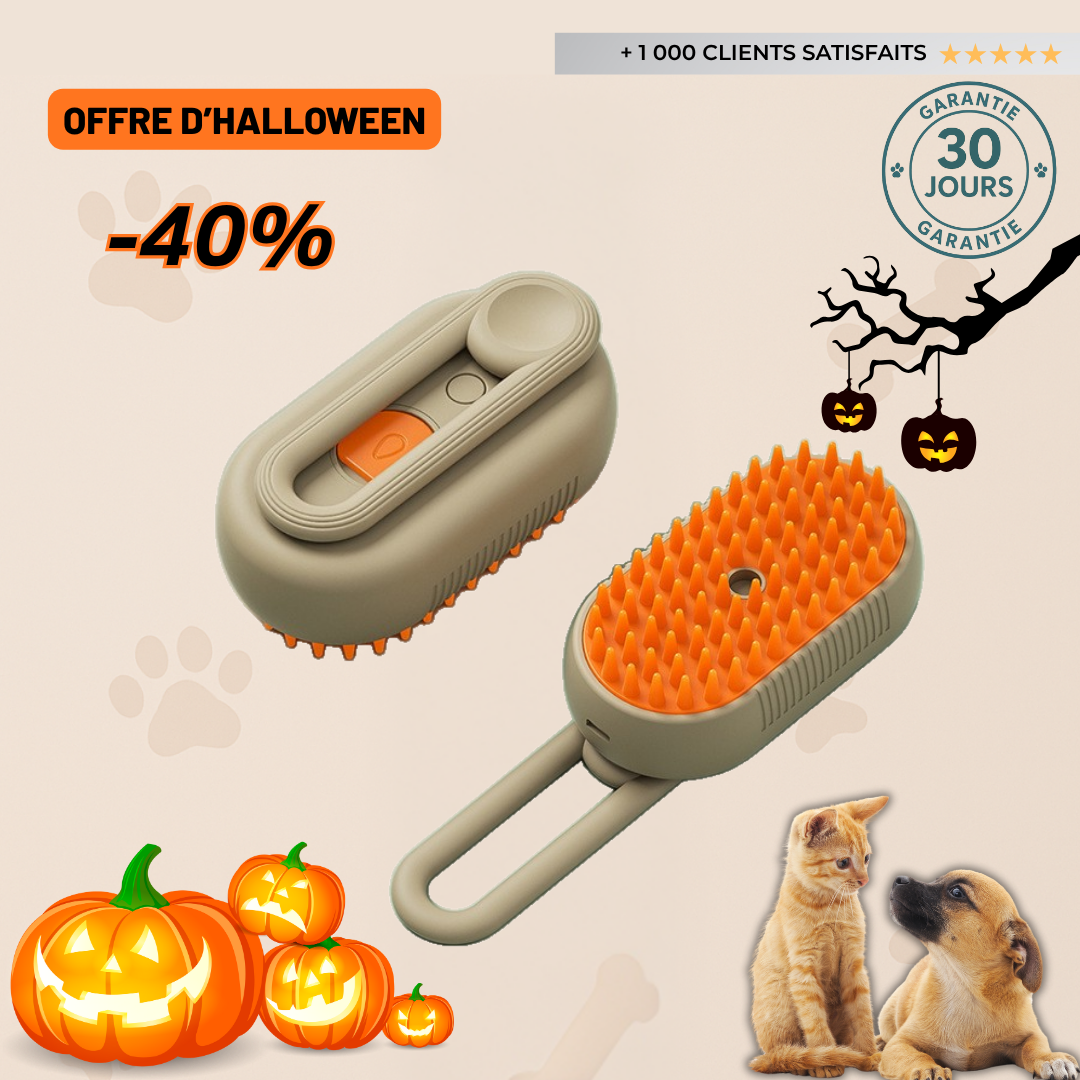 Brosse de soin relaxante - Chien & chat